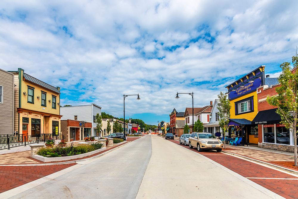 downtown Algonquin, IL