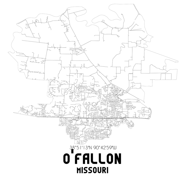 Map of O'Fallon, Missouri