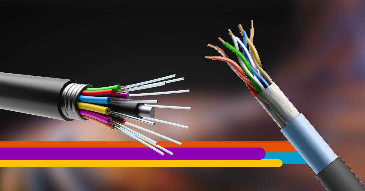 fiber internet cord and cable internet cord